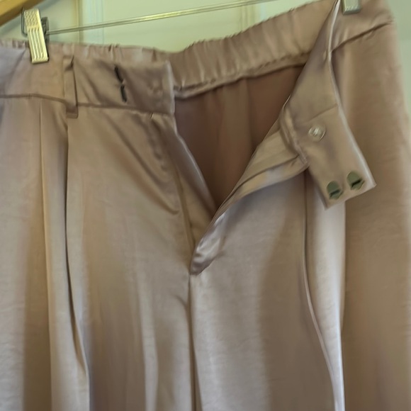 a new day Tan Wide Leg Pants with Elegant Pleats - Picture 3 of 10